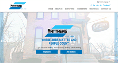 Desktop Screenshot of matthewsemploys.com